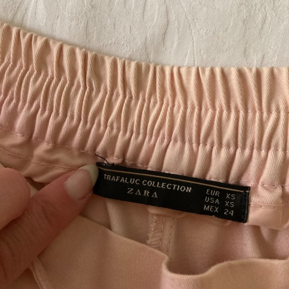 Zara light pink drawstring pants - Picture 3 of 3